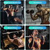 Anti-Slip Workout Grips, Ergonomics Rubber Gym Grips, Weight Lifting Grips for Hand Protection, Workout Gym Gloves for Men and Women Deadlift, Fitness Training, Weightlifting and Exercise
